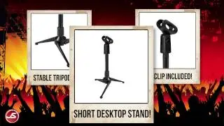 Ultimate Support JS-MMS1 Mini Desktop Tripod Mic Stand