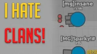 I HATE Clans - Diep.io Max lvl Twin Flank Gameplay
