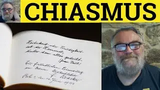 🔵 Chiasmus Meaning- Chiasmus Defined - Chiasmus Rhetorical Devices - ESL British Pronunciation