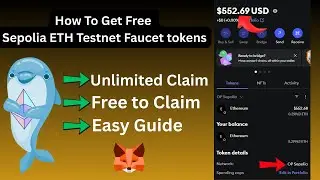 How To Get Free Sepolia ETH Testnet Faucet tokens | Claim For Free | Complete Guide