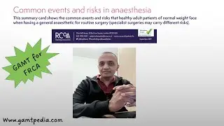 Efforlessly master common risks associated with anaesthesia with this cool GAMT!  - GAMT for FRCA