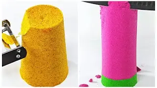 ⚡😌 Fast & Slow Kinetic Sand Cuts | Crunchy ASMR Satisfying Compilation
