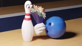 blue bowling ball video but it's wholesome