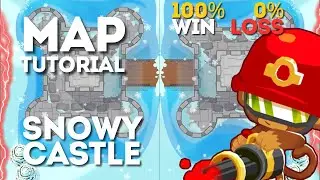 How To Win EVERY GAME On Snowy Castle (Tutorial) | Bloons TD Battles