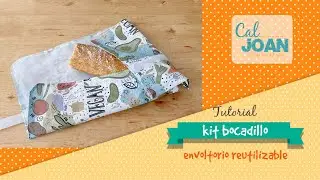 Kit bocadillo: Tutorial paso a paso para coser tu propio envoltorio de bocadillos reutilizable 🥪