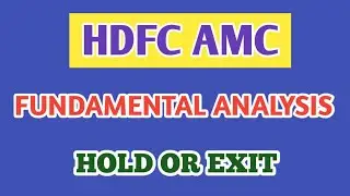 HDFC AMC FUNDAMENTAL ANALYSIS●BEST AMC STOCK●STOCK MARKET @ STOCK MARKET PLANNER