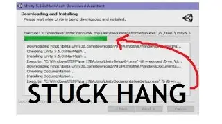Unity 3D / 5 - Install Stuck / Hang ( FIX - Solution )