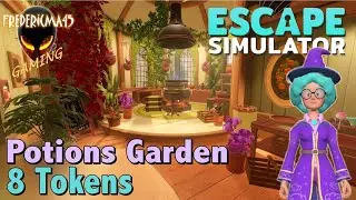 Escape Simulator POTIONS GARDEN Magic DLC Walkthrough / 8 Tokens Location