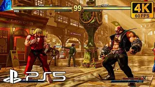 Street Fighter V 4K 60FPS HDR Gameplay (PS5)  KEN MASTERS Arcade Mode Street Fighter 1