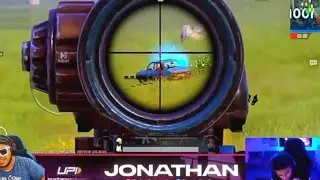 Jonathan Gaming Next level full 6X m416 Spray Running car and Squad wipe | KingAnbru Reaction#Shorts