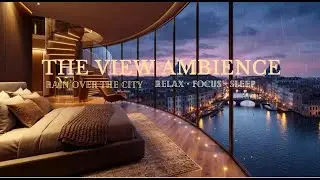 Night Rain Over the City | Sleep & Focus Ambience