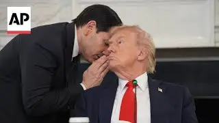 Trump: 'We're very close' to deal in Middle East after Rubio slips him note
