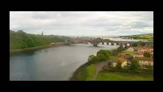 Over the Royal Border Bridge in Berwick