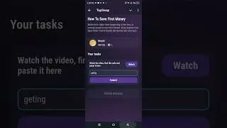How To Save First Money | TapSwap Video Code | 4 November TapSwap Youtube Video Code