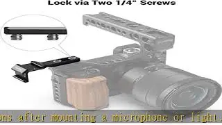 SmallRig Dual Cold Shoe Extension, Hot Shoe Mount Adapter for Microphone, Light and Camera Accessor
