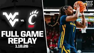 West Virginia vs. Cincinnati Full Game Replay (1.18.26) | 2025-26 Big 12 Women's Basketball
