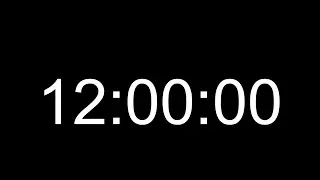 12 Hour Countdown Timer | Silent HD Timer | No Music &mdash; Perfect for Overnight & Long Sessions