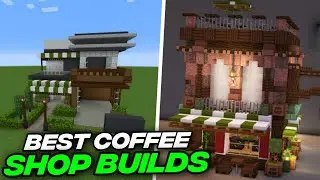 7 BEST MINECRAFT COFFEE SHOP BUILDS! (1080P HD)