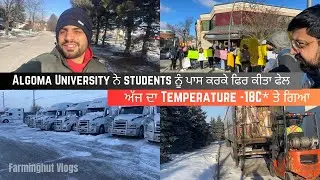 Algoma University ਦੇ students ਫਿਰ ਕਰਤੇ ਫੇਲ 🇨🇦 Algoma university protest ❤️ #algomauniversity #vlog
