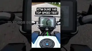 KTM Duke 160 Top Speed Test #shorts #ktm #duke #duke160 #top #speed #test #trending #viral #bike