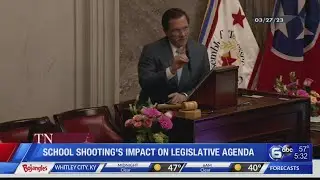 School shooting's impact on legislative agenda in Tennessee