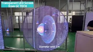 Round Shape Transparent LED Screen