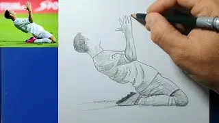 How To Draw Ronaldo Slide // Learn To Draw Ronaldo slide