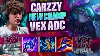 CARZZY FULL CARRY WITH VEX IN BOTLANE! WORLDS BOOTCAMP EUW - MAD Carzzy Plays Vex ADC vs Lucian! |