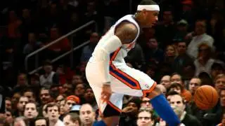 Carmelo Jumps Into First Row Fans
