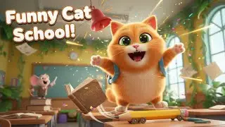 Funny cat school #viral#1k 
