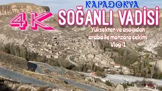 Soğanlı Vadisi’ni tepeden ve şehir içinden arabayla çektik. Yeşilhisar / KAYSERİ #Kapadokya 11 Kasım