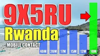 HAM RADIO mobile contact BUSTING the pileup with 9X5RU DX Expedition to Rwanda
