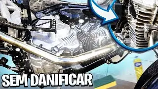 COMO TIRAR O ENCARDIDO E RESTAURAR O  MOTOR DA MOTO I DEIXAR BRILHANDO (CUBO)