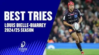 Best 2024/25 Tries from World Rugby's Mens Player of the Year Nominee Louis Bielle-Biarrey
