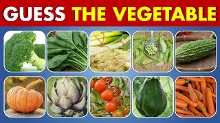 Guess the Vegetable Name 🌽 | Test Your Food Knowledge!