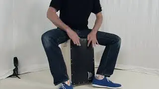 Cajon Precise OS Black Silver Schlagwerk CP5003 Conny Sommer