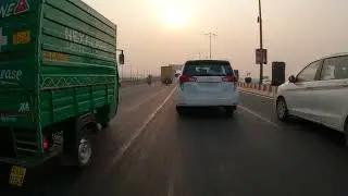 DND Flyway to Ashram Flyover Delhi | Beautiful weather | #vlog #motovlog #viral |8| 6 November 2023