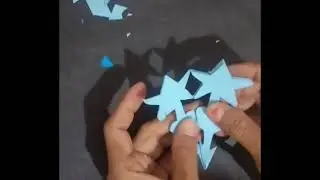 How to make a star flowers with Craft paper 