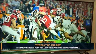 Play Of The Day: Fernando Mendoza Runs For A Touchdown On 4th Down For Indiana | 1/20/26