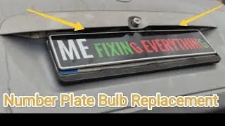 Rear Number Plate Bulb Change OPEL VAUXHALL ZAFIRA ASTRA