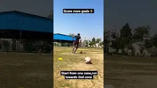 how to score more goals in a football match / drill to improve finishing #shorts
