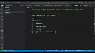 How to Reverse Digits of a Number Using While Loop in Python – GATE, Interview & Placement Practice