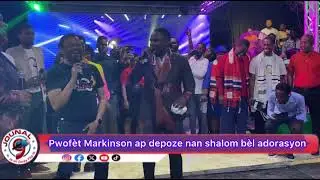 Pwofèt Markinson tap adore nan Shalom ak Pastè Marco Epi Pastè Muscadin, gade Kijan Fidèl y  kontan