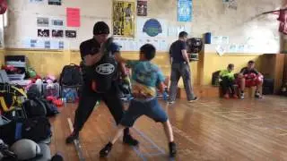 Pads workout Ajay Anderson