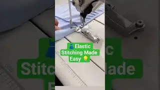 💫 Easy Way to Stitch Elastic on Fabric 👗 | Sewing Hack for Beginners