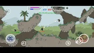 Mini Militia DA 2 Team Deathmatch Outpost Map Gameplay Video