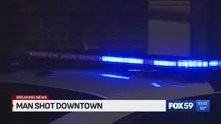 Man injured in shooting in downtown Indianapolis