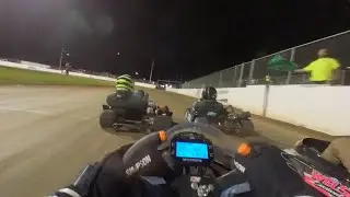 Lawrenceburg Motorcycle Speedway Clone Heavy Feature Dirt Kart Race 8/9/24