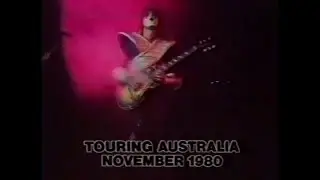 KISS Australia 1980 TV Add Unmasked Album Australia with Concert Info Version 2