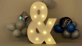 3FT Marquee Light Up Sign & Instruction